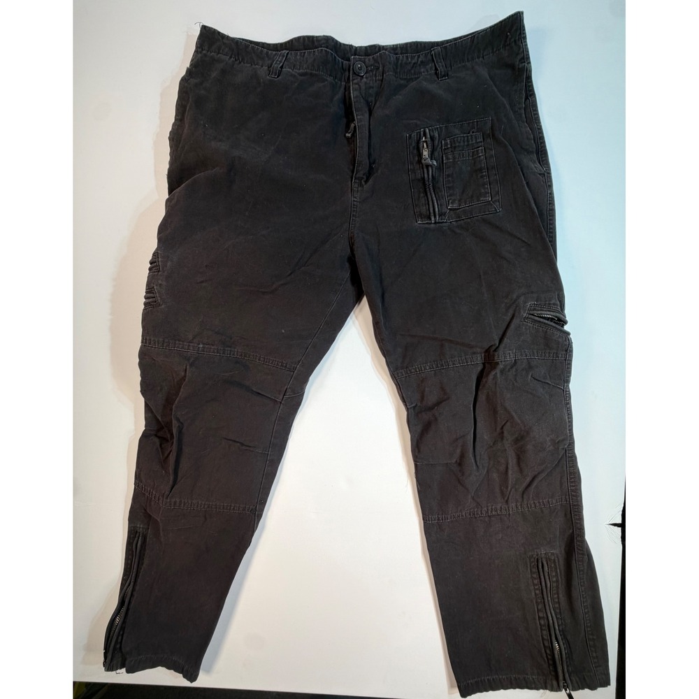 Union Army Mens Black Tactical Cargo Pants 101st Airborne US Army Patch Size 38